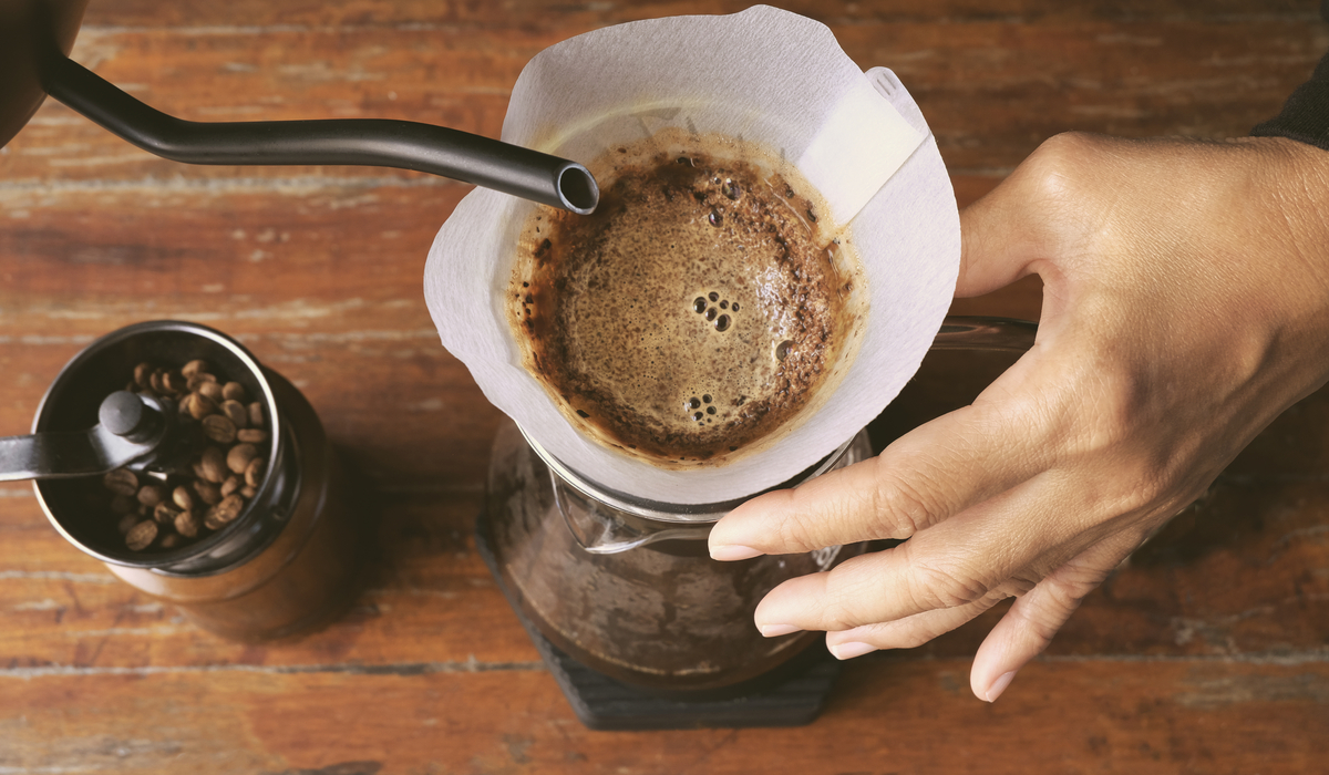 hand-drip-coffee-top-view