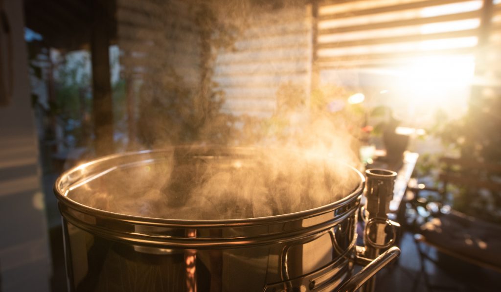 home brewing machine smoke 